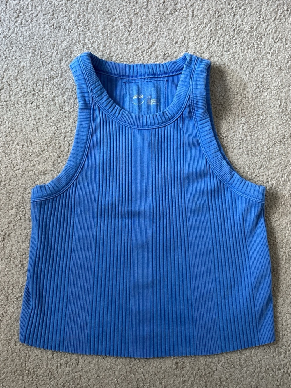 aerie Electric Blue Ribbed Tank